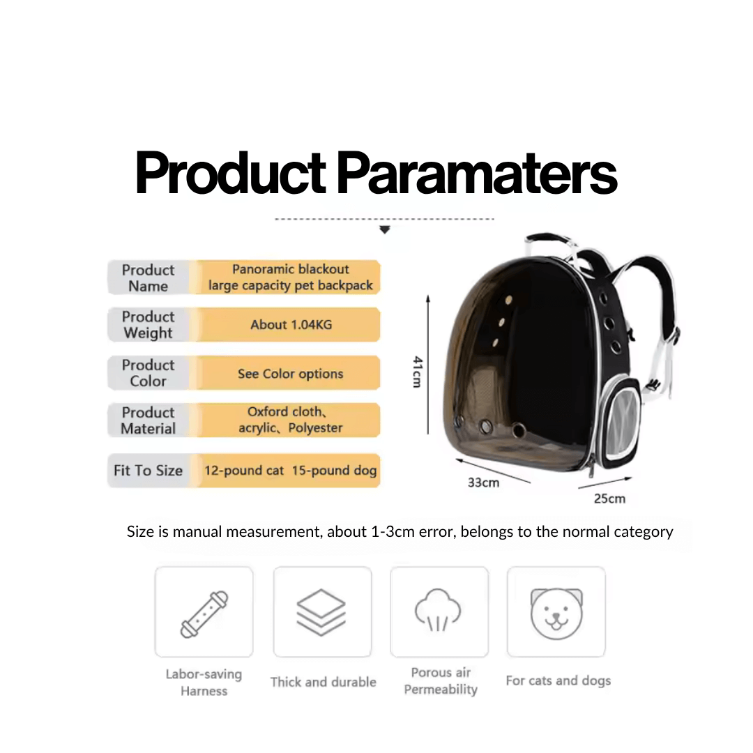 Portable Pet Backpack