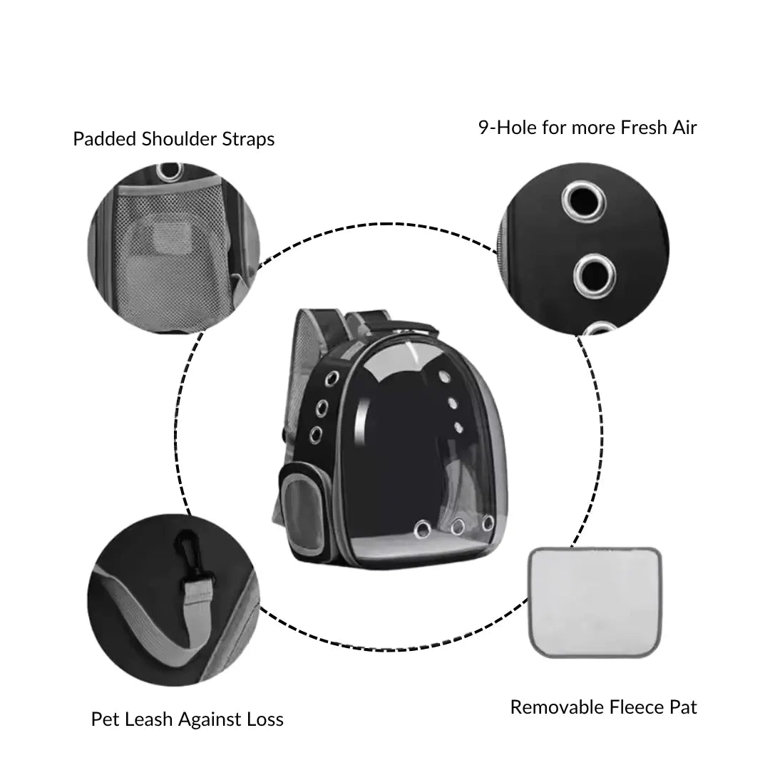 Portable Pet Backpack - Pawzato Backpack